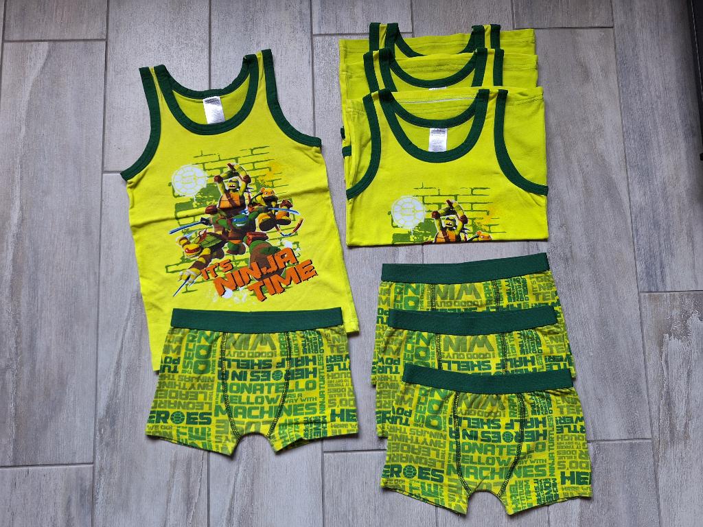 ★ M104/110 - 4 ondergoedsets Ninja Turtles, Kinderen en Baby's, Kinderkleding | Maat 104, Ophalen of Verzenden, Gebruikt, Jongen