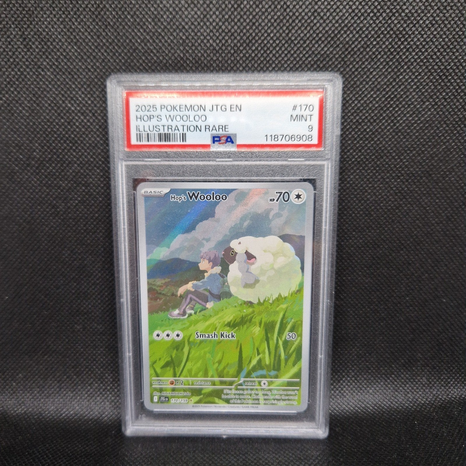 Hop's Wooloo Illustration Rare JTG En PSA 9, Ophalen of Verzenden