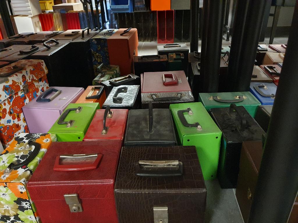 Diverse opbergkoffers voor 45T Singles en 33T LPs, Enlèvement