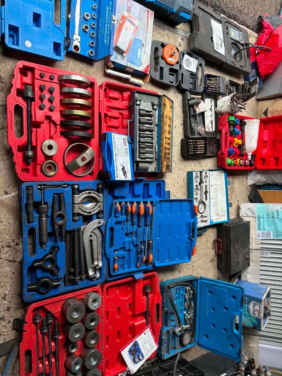 garage gereedschap, Ophalen