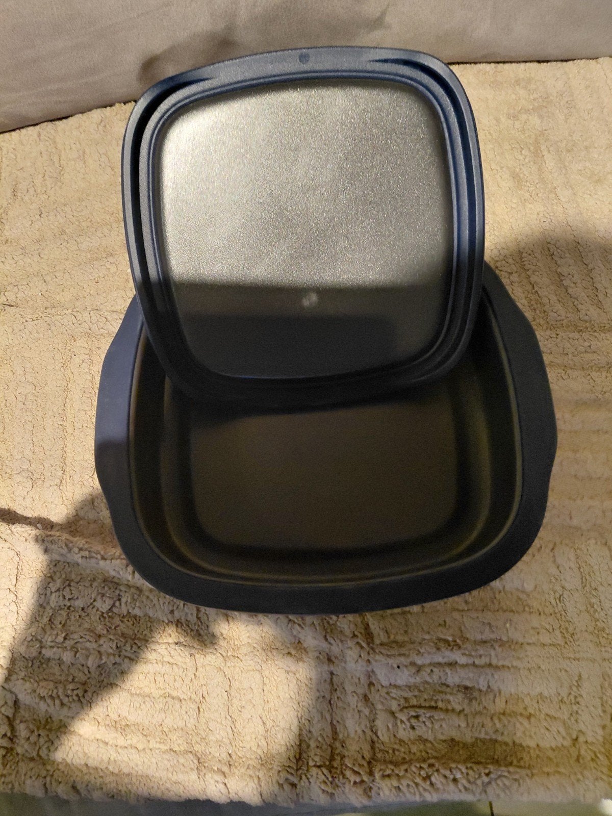 tupperware micro pro grill, Huis en Inrichting, Ophalen, Blauw, BPA-vrij, Zo goed als nieuw