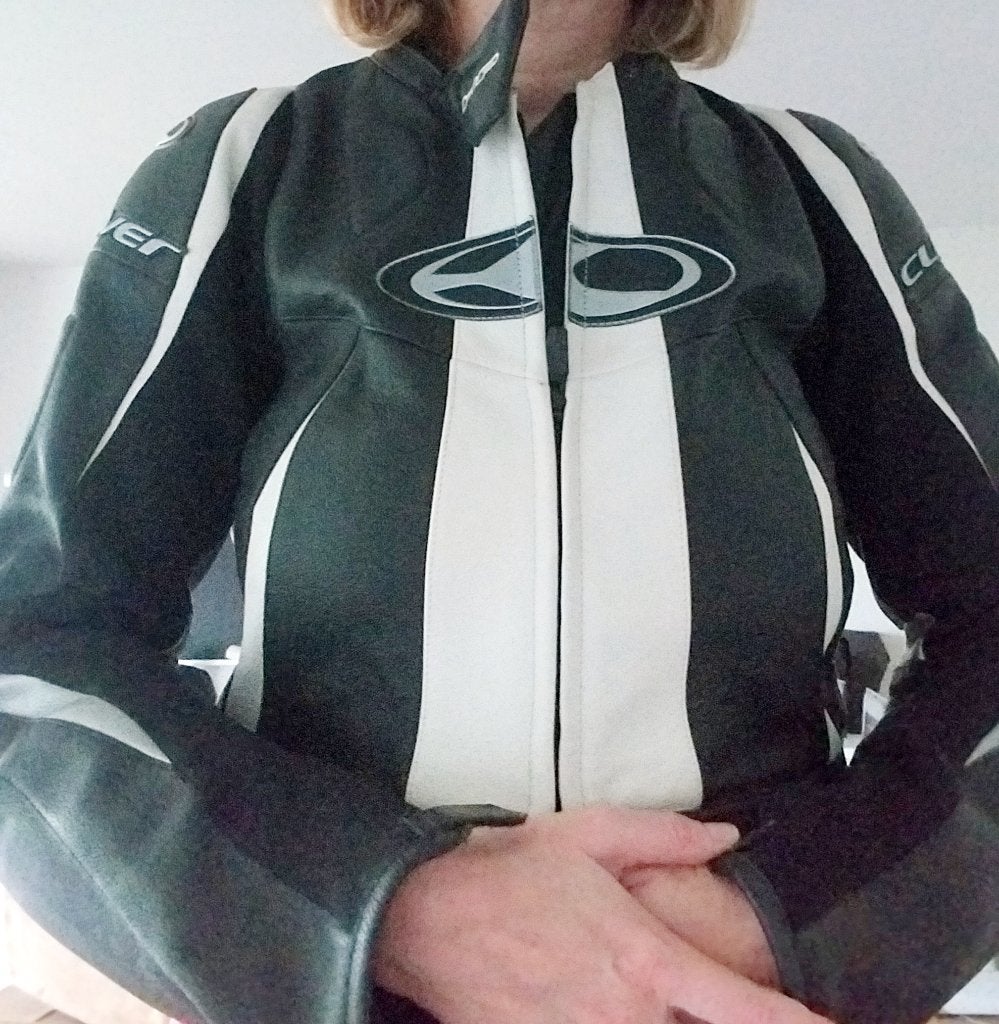 Lederen Motorvest Dames, Femmes, Clover, Manteau | cuir, Enlèvement