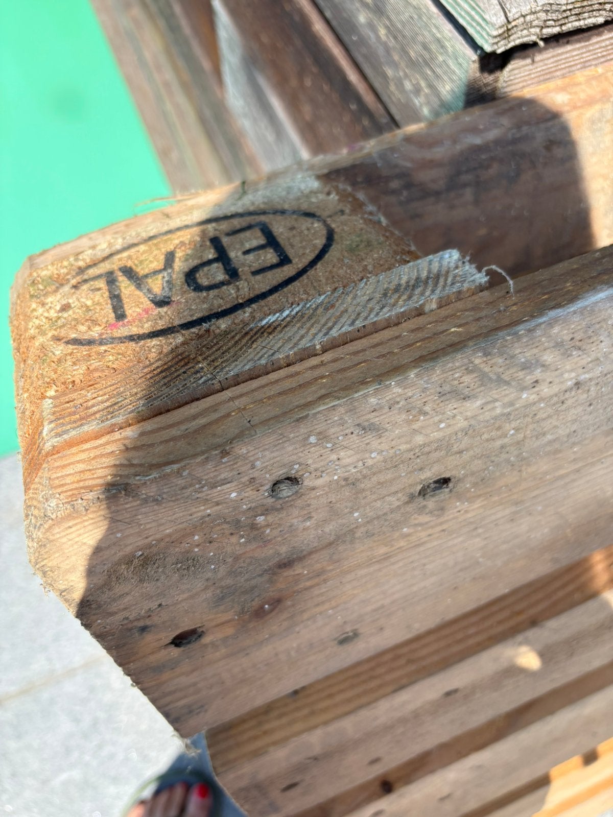 Europaletten, Tuin en Terras, Tuinbanken, Ophalen, Zo goed als nieuw, Hout