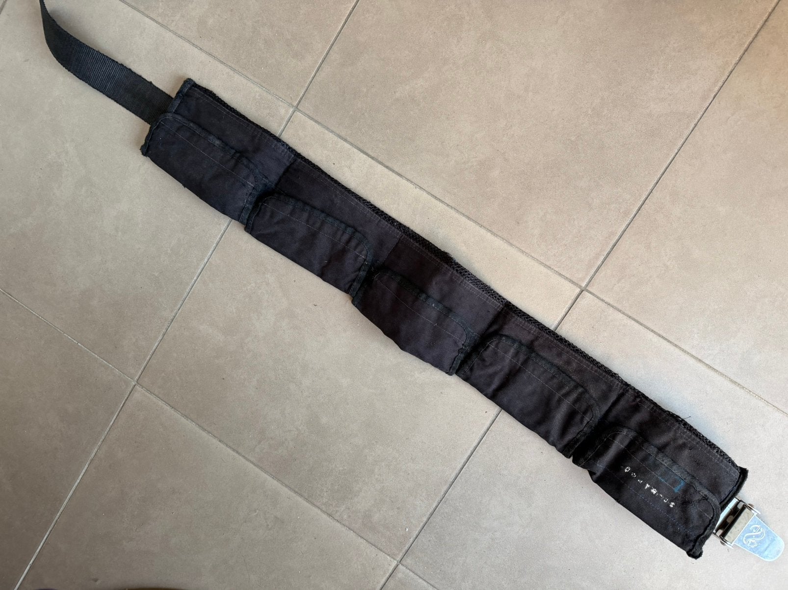 Duikriem om lood in te steken, Ophalen, Gebruikt