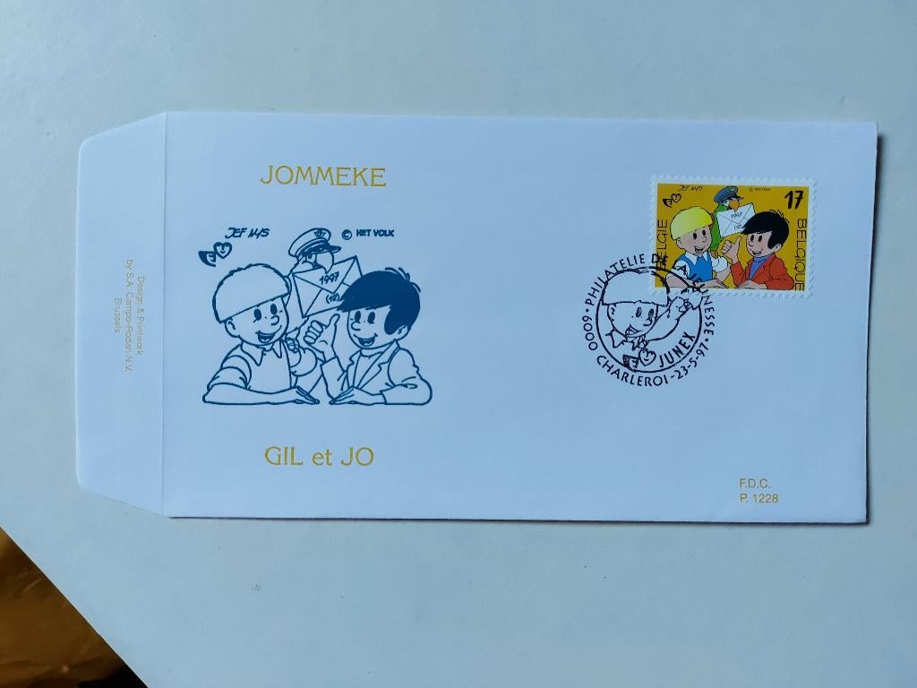 Jef Nys Jommeke - Postzegel FDC (1997), Enlèvement ou Envoi, Autres personnages, Comme neuf, Ustensile