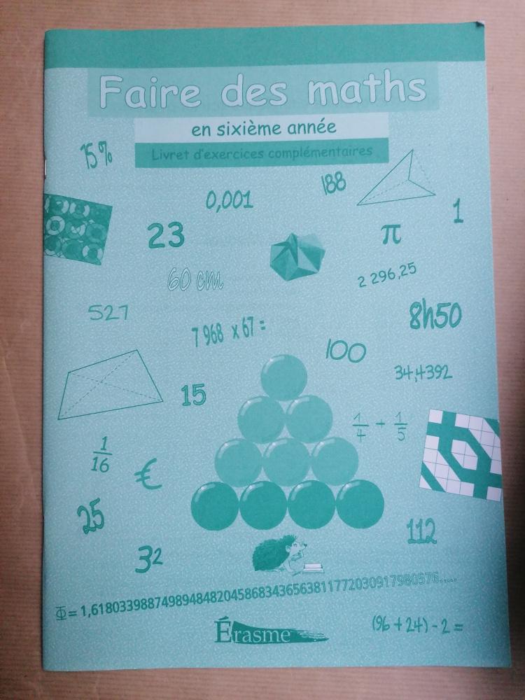 FAIRE DES MATHS 6 -  Cahier d'exercices compl. 6e année, Livres, Enlèvement ou Envoi, Utilisé, Primaire