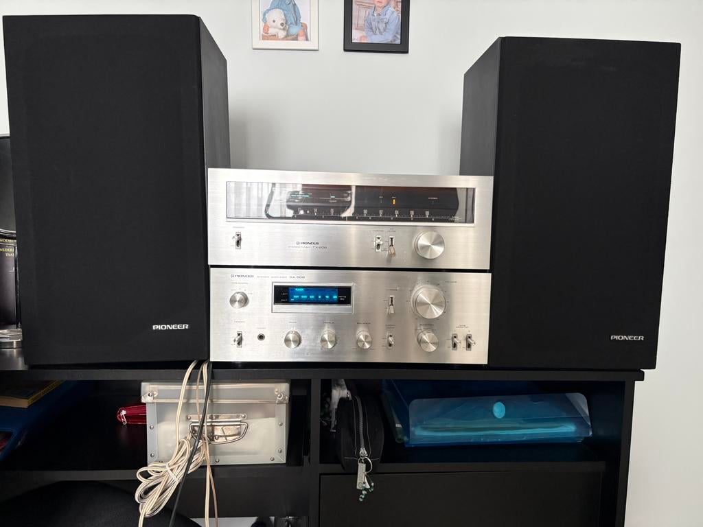 Pioneer radio, versterker, 2 boxen - Vintage, Ophalen, Zo goed als nieuw, Tuner of Radio, Pioneer