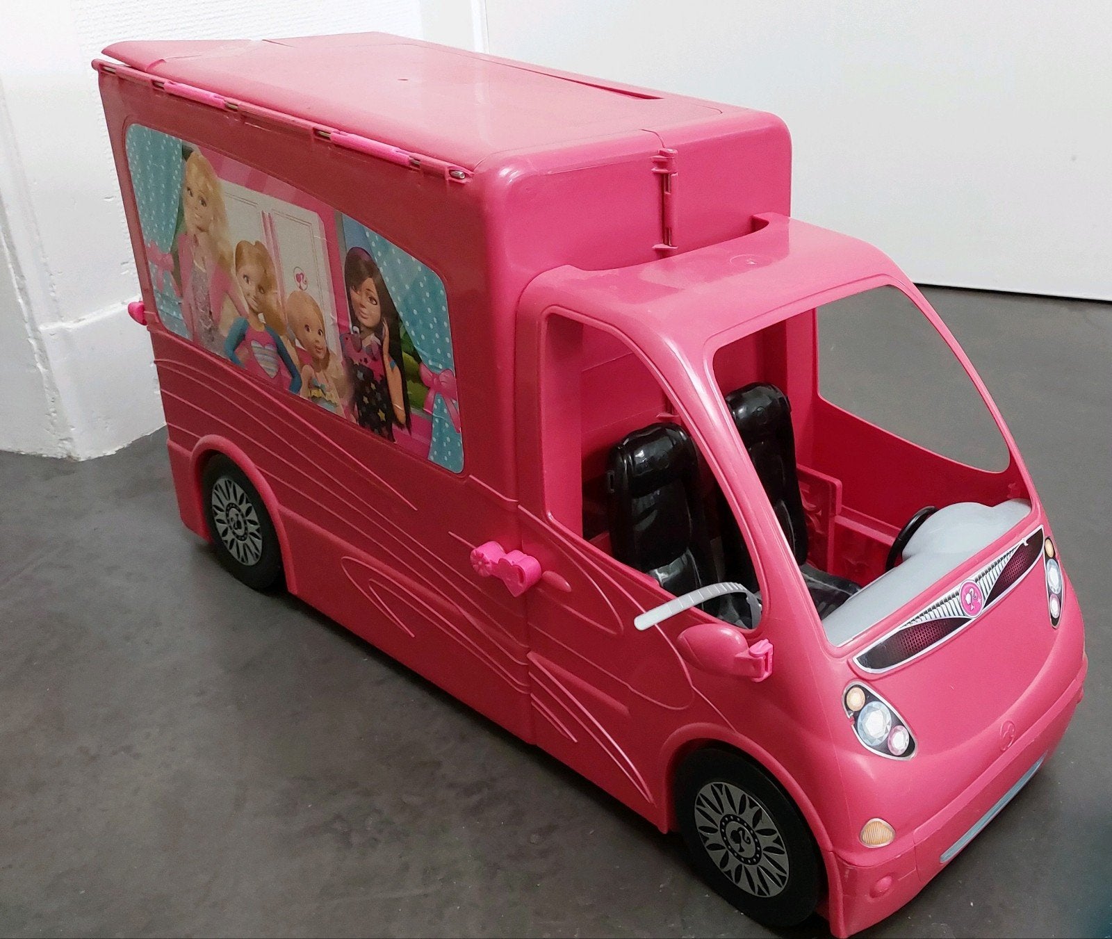 Barbie mobilhome camping car glam camper, Ophalen, Gebruikt