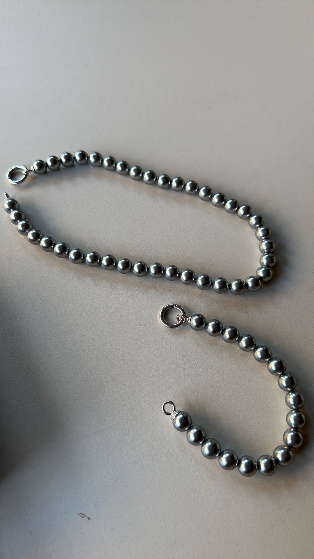 Parel armband met ketting, Ophalen, Zo goed als nieuw