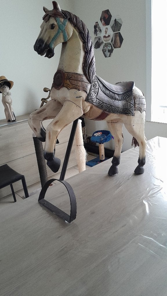 carrouselpaardje in originele staat, Ophalen, Huis en Inrichting