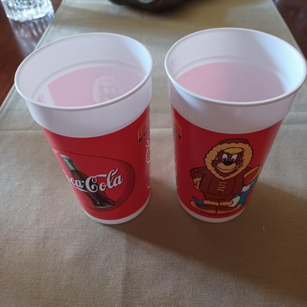 Collectibles Lunch Garden Restaurant Cups bekers Coca-Cola, Ophalen, Zo goed als nieuw, Gebruiksvoorwerp