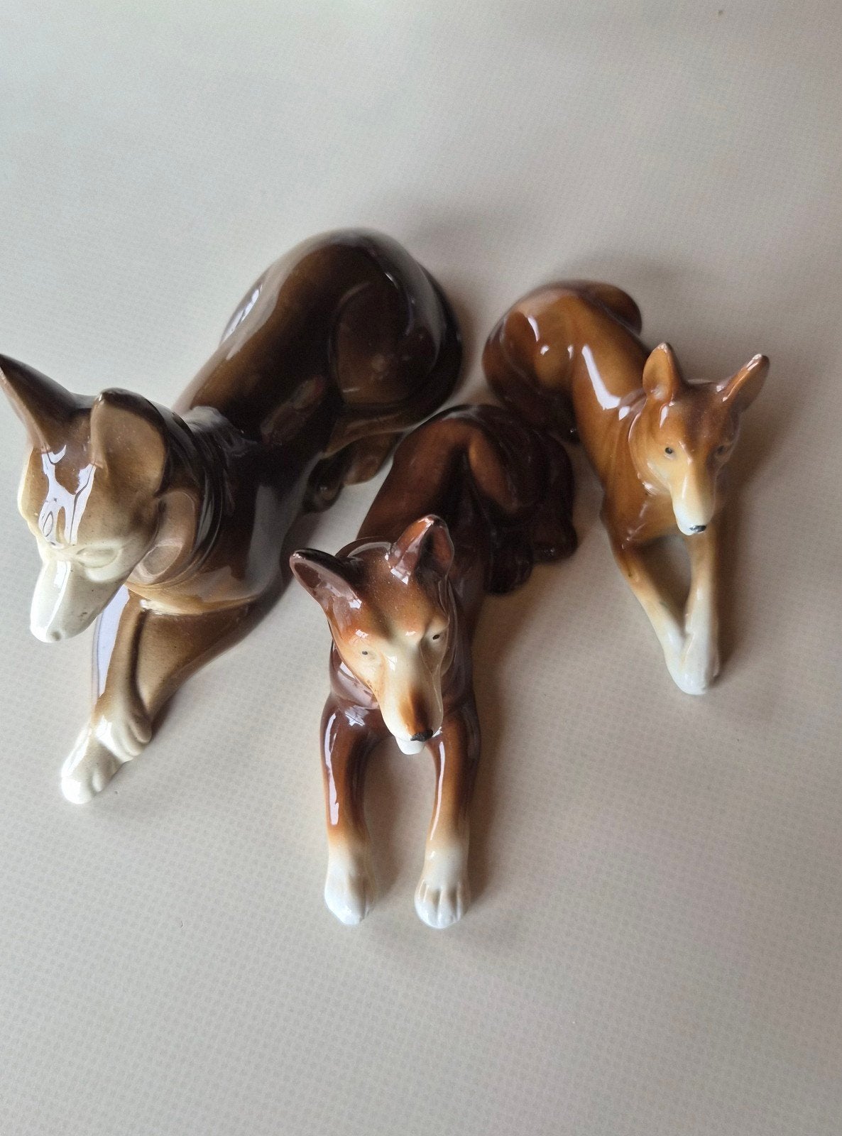 Chiens de berger en céramique vintage, Enlèvement ou Envoi