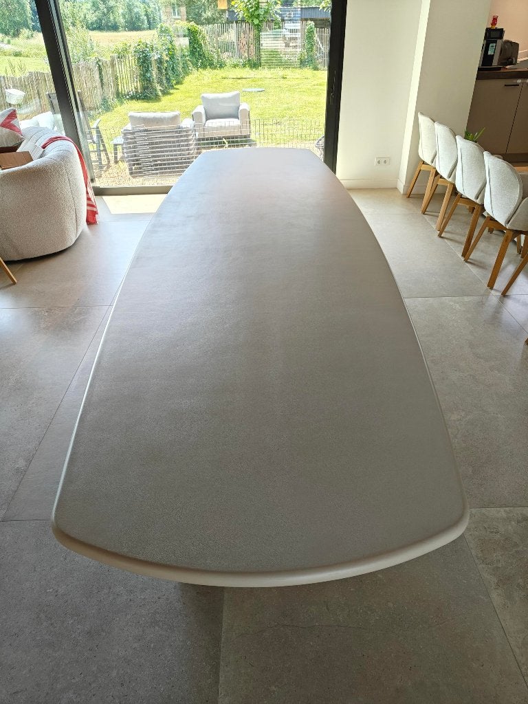Mortex tafel, Huis en Inrichting, Tafels | Eettafels, Zo goed als nieuw, 100 tot 150 cm, 200 cm of meer, Vijf personen of meer