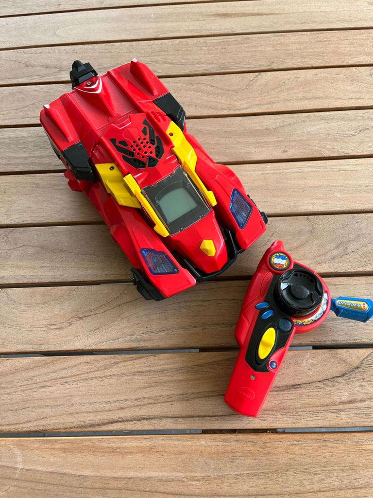 Switch and go dino rode auto/dino op afstandsbediening, Kinderen en Baby's, Ophalen, Zo goed als nieuw, Afstandsbediening