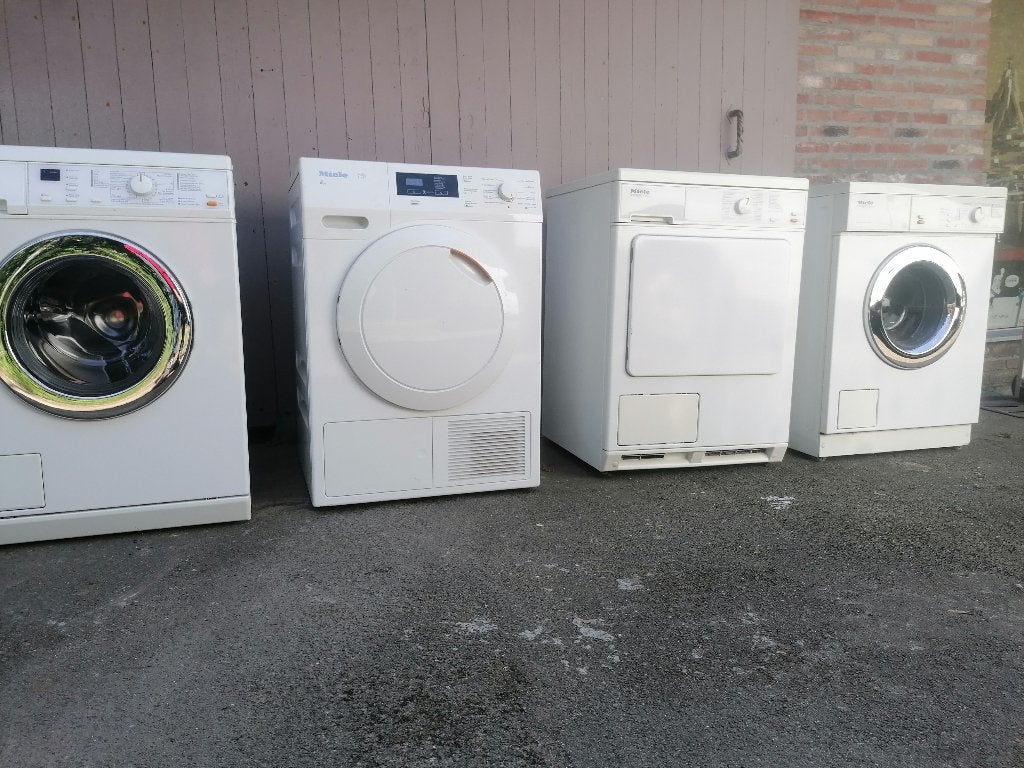 Lot van 4 x Miele (2+2), lotprijs samen = € 650, 6 tot 8 kg, Ophalen, Gebruikt, 85 tot 90 cm