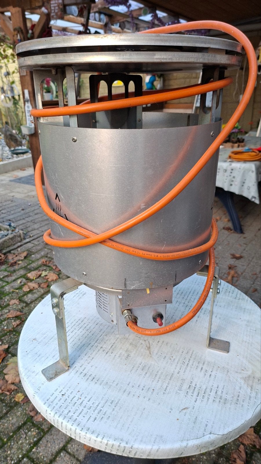 Chauffage au gaz de la terrasse ou du porche réglable de 15, Enlèvement, Comme neuf, Poêle, Haut rendement (HR)