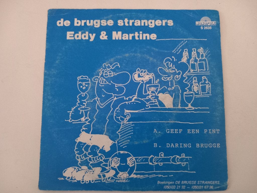 Single vinyle 7" De Brugse Strangers football Daring Brugge, Enlèvement ou Envoi, 7 pouces, Single