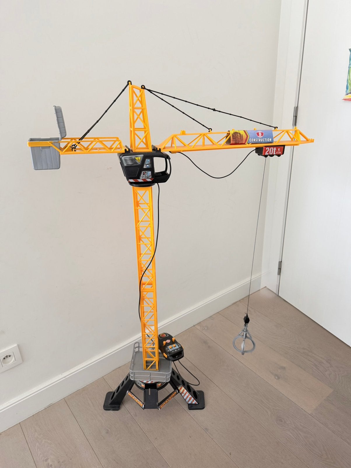 Dickie Toys Mega Crane (Torenkraan met kabelbediening)., Doe-het-zelf en Bouw, Lieren en Takels, Ophalen, Gebruikt