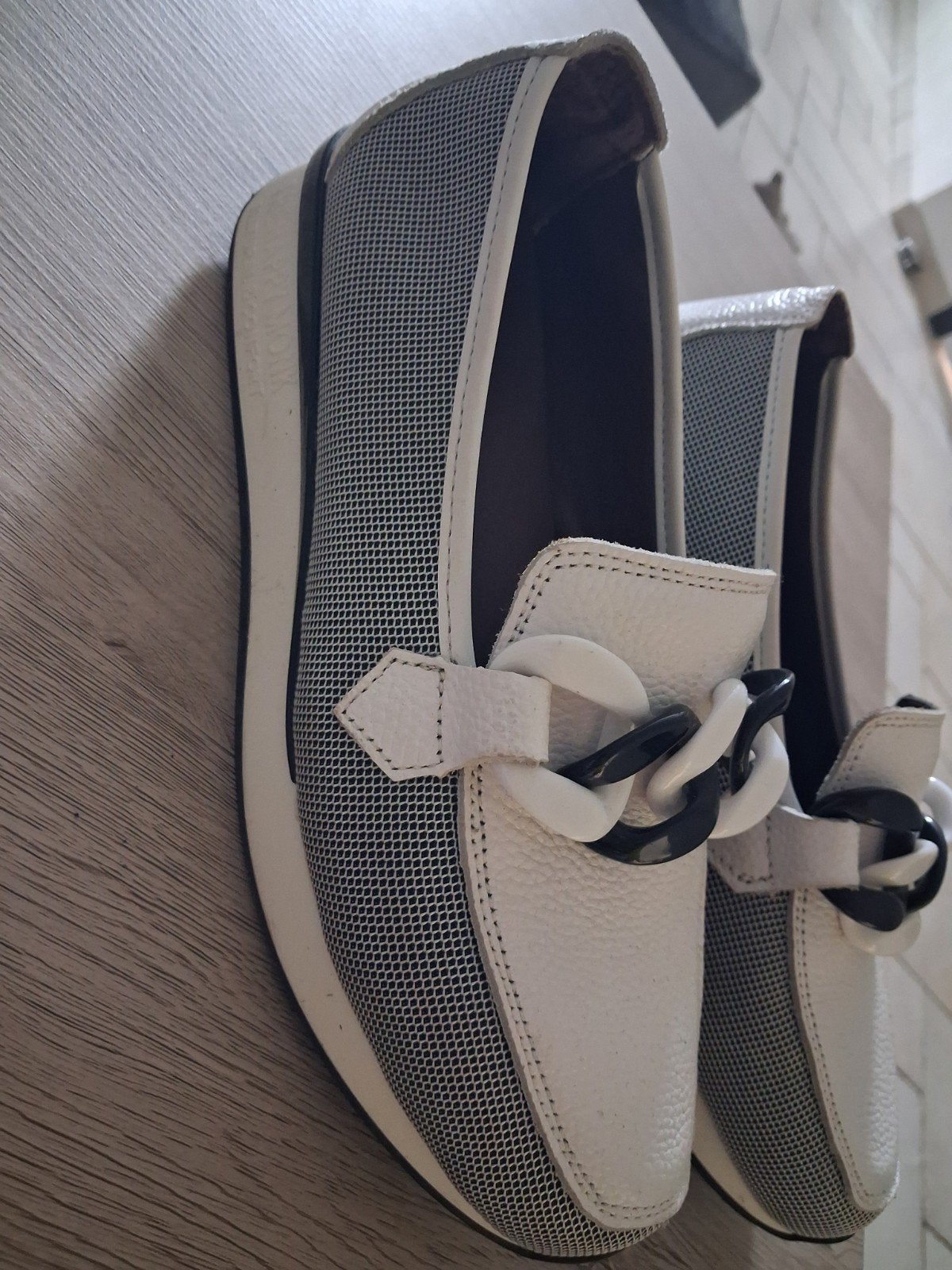 dames mocassin happy monk, Kleding | Dames, Ophalen, Zo goed als nieuw, Happy monk, Wit