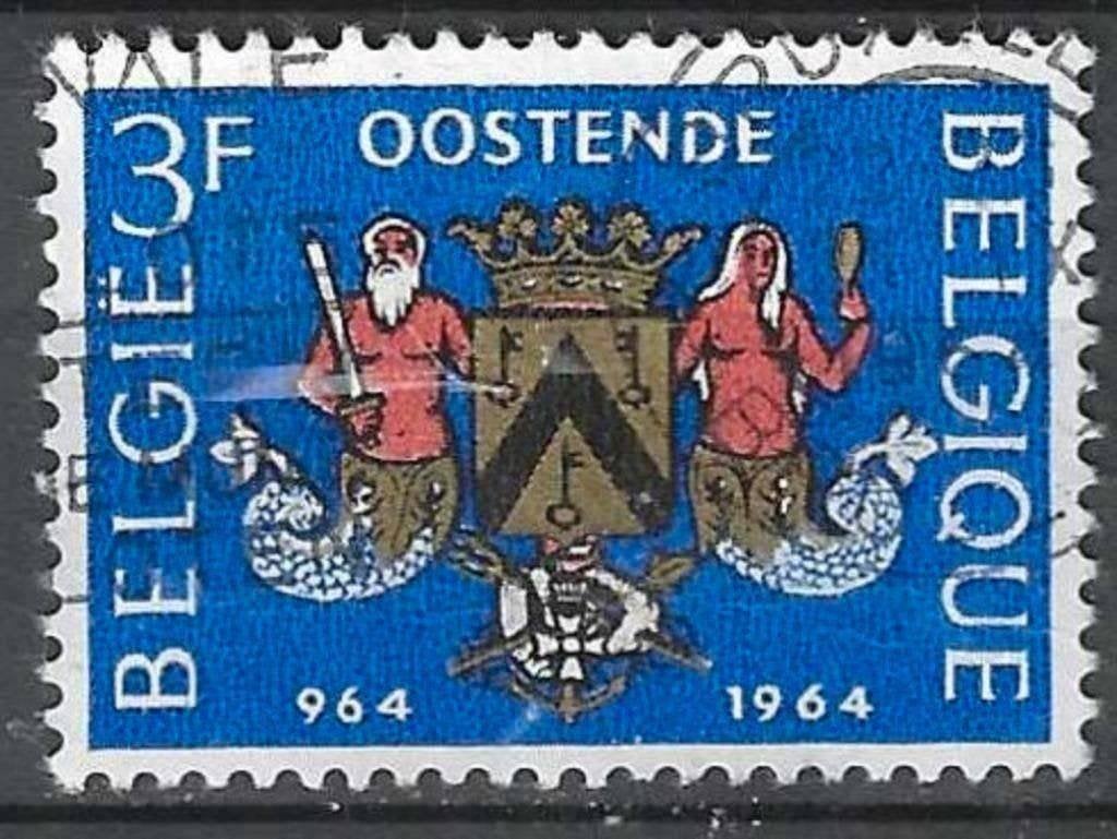 Belgique 1964 - Yvert/OBP 1285 - 1000 ans d'Ostende (ST), Timbres & Monnaies, Envoi, Affranchi, Oblitéré