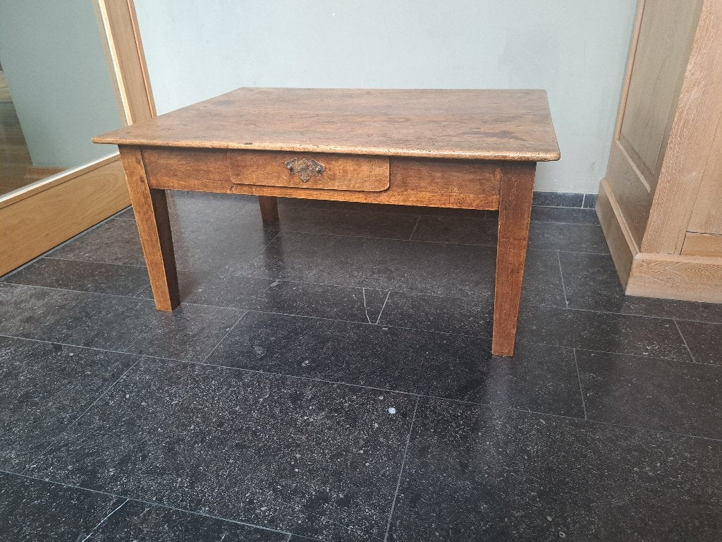 table d'appoint ancienne - noyer, 55 à 75 cm, Enlèvement, Utilisé, Rectangulaire