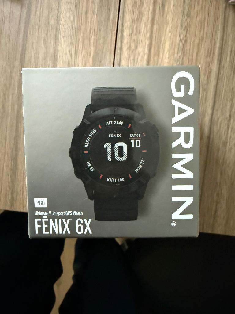 Garmin Fenix 6x pro, Handtassen en Accessoires, Sporthorloges, Gebruikt, Zwart, Afstand, Calorieverbanding, Conditie, GPS, Hartslag