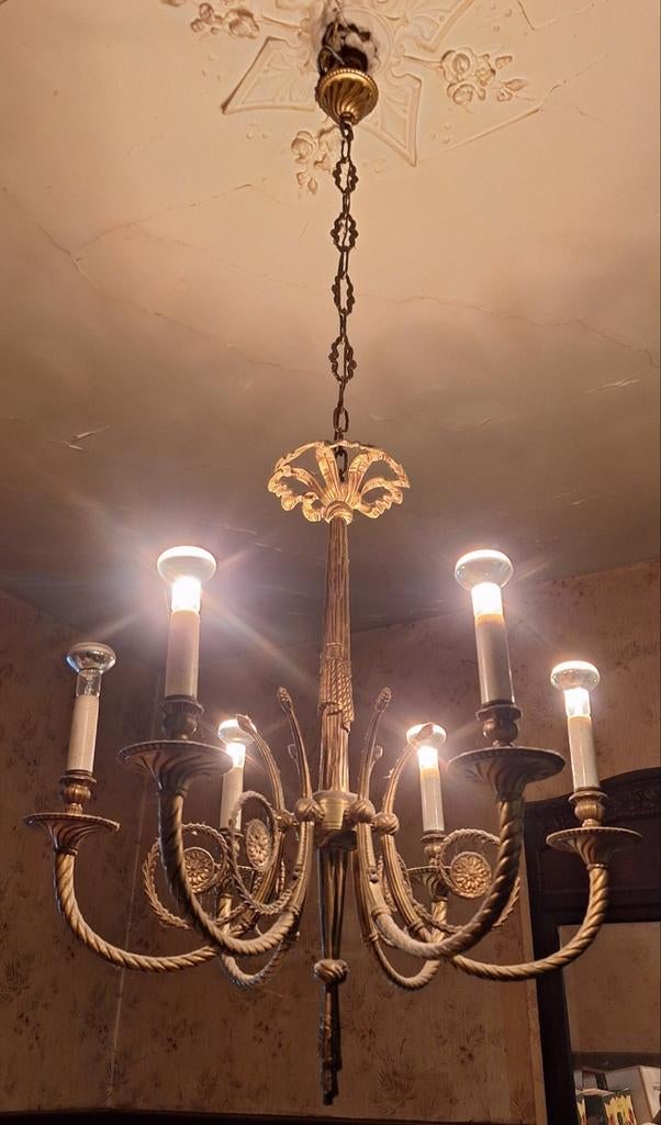 Lustre de chœur en cuivre ancien, Antiquités & Art, Enlèvement