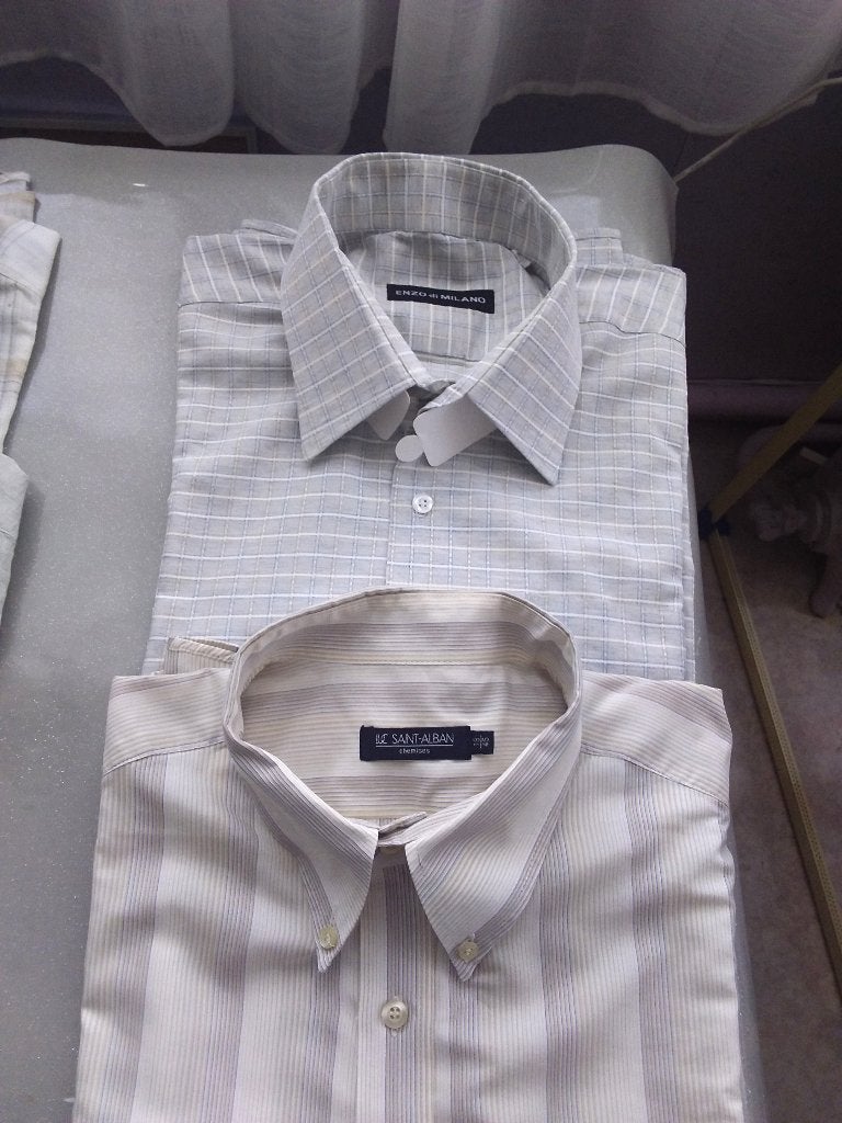 1chemisette + 1 chemise homme grande taille, Autres tours de cou, Enlèvement, Porté, Enzo di milano