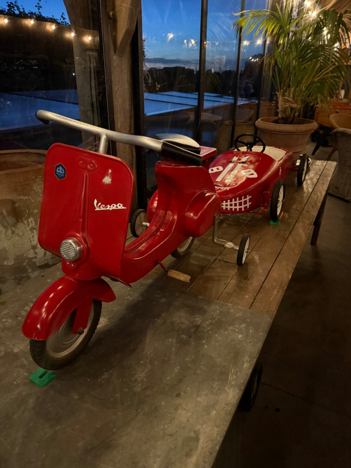 Vespa trap, Ophalen