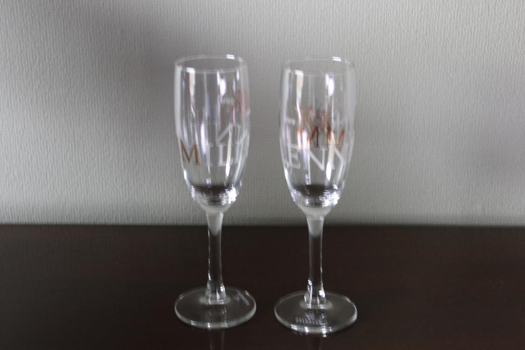 twee nieuwe champagne fluitglazen Millennium, Ophalen of Verzenden, Nieuw