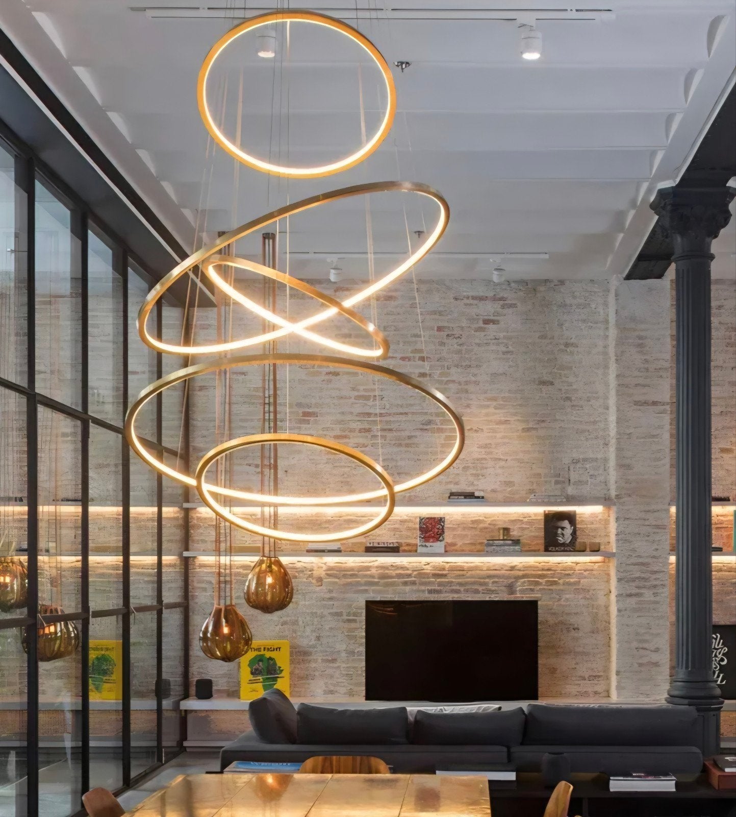Solo Aurora 512 design pebdant licht gold, Huis en Inrichting, Ophalen of Verzenden, Design
