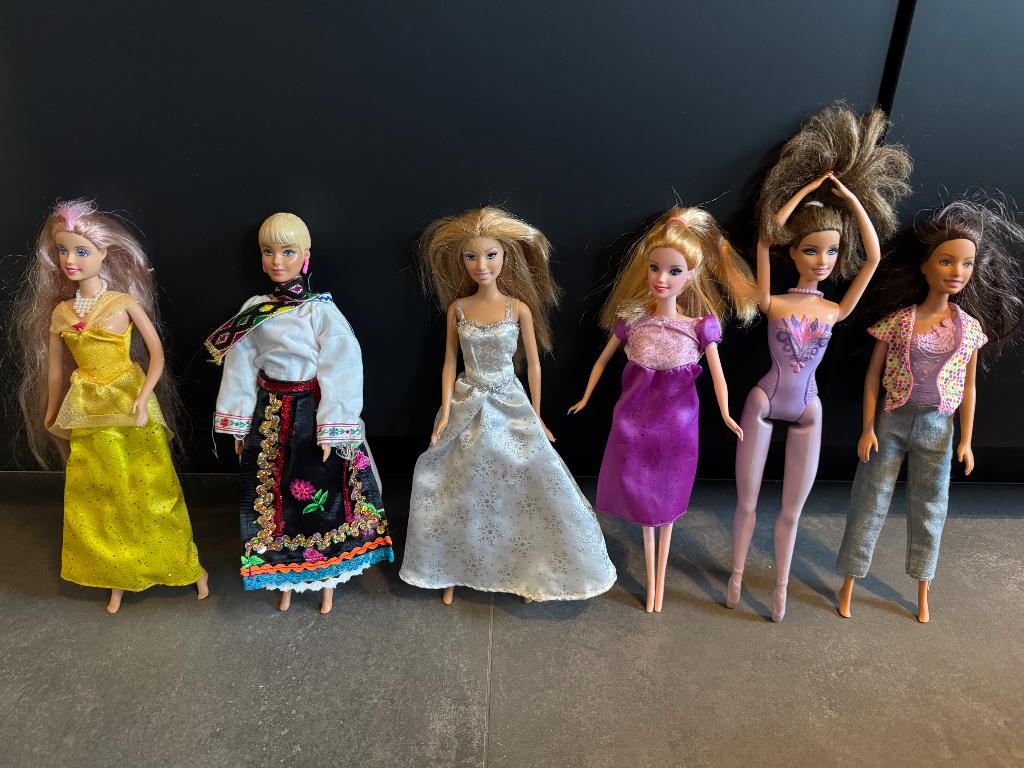 Poupées Barbie - lot 18 poupées, Enlèvement ou Envoi, Utilisé, Barbie