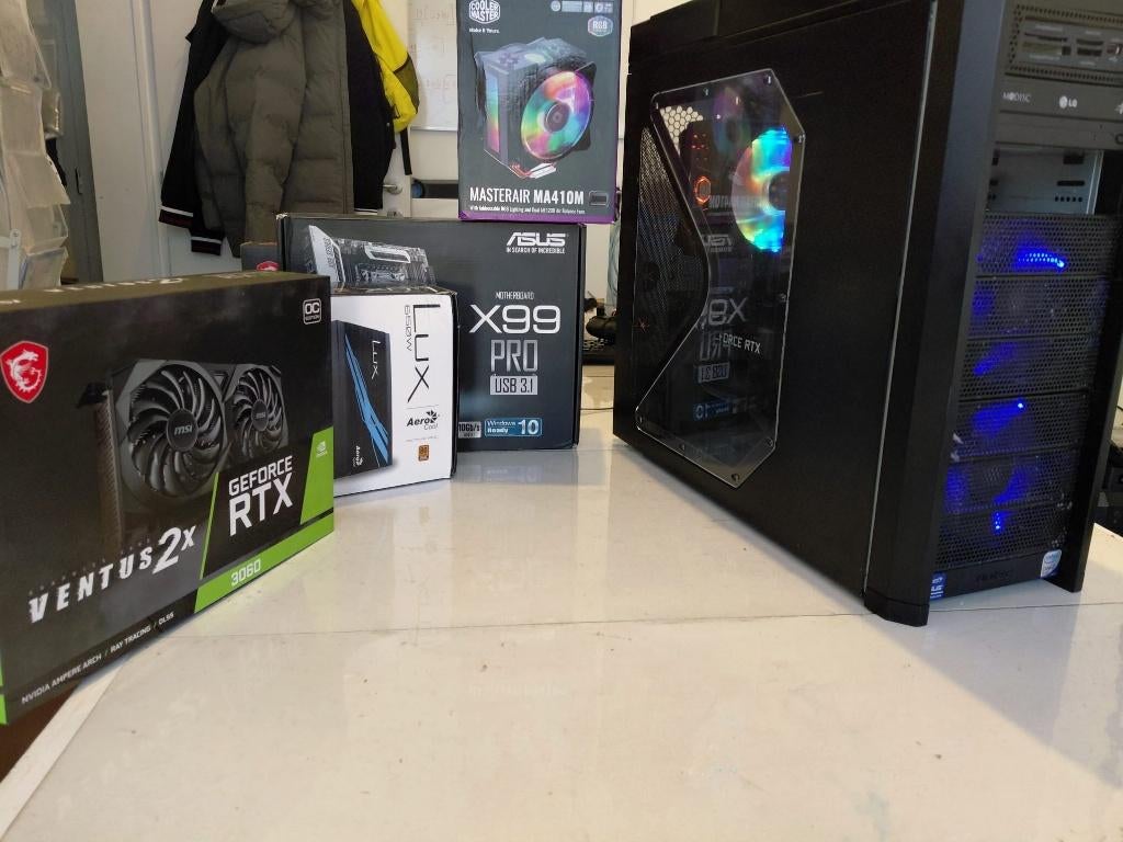 PC Workstation/Gaming/IA/RTX 3060 12Go/32Go DDR4Xeon 14c/28t, Le pc est monté avec différentes marques, 32 GB, Reconditionné, Virtual Reality