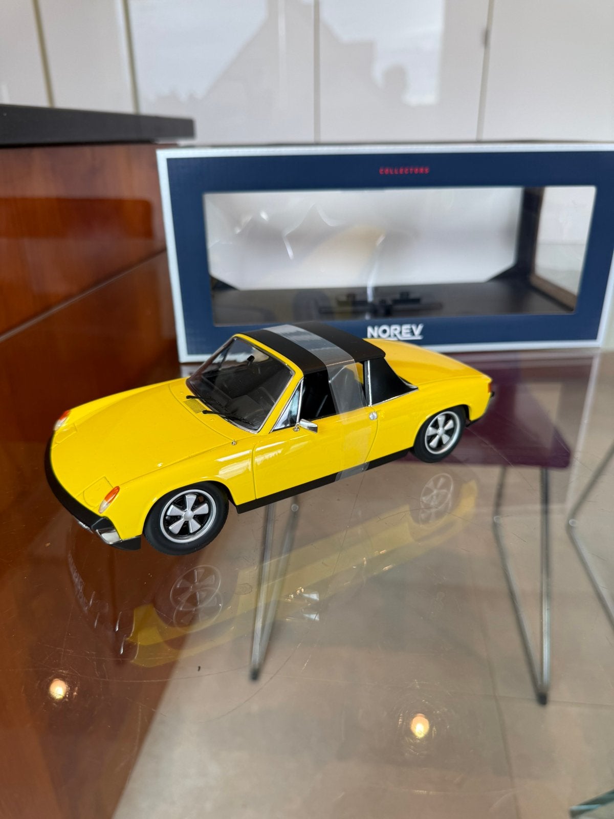 Edition collectors VW-Porsche 914-6 1973 1:18 Norev, Enlèvement ou Envoi, Comme neuf, Norev