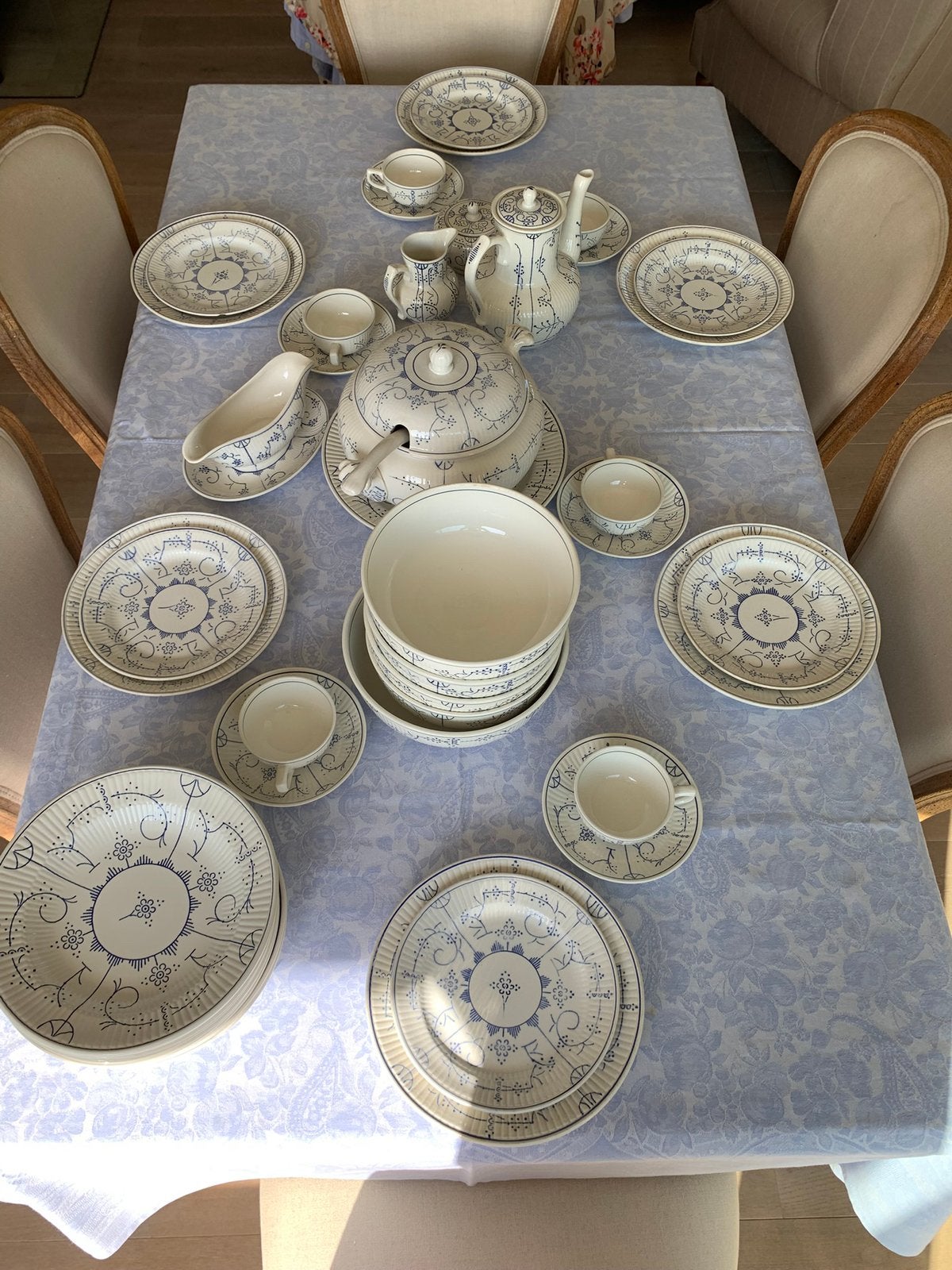 Antiek Royal Boch Copenhague Servies (Saxe) –Jaren 20/30, Antiek en Kunst, Ophalen