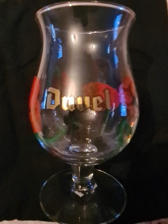 Verre Duvel avec motif peint, Enlèvement ou Envoi