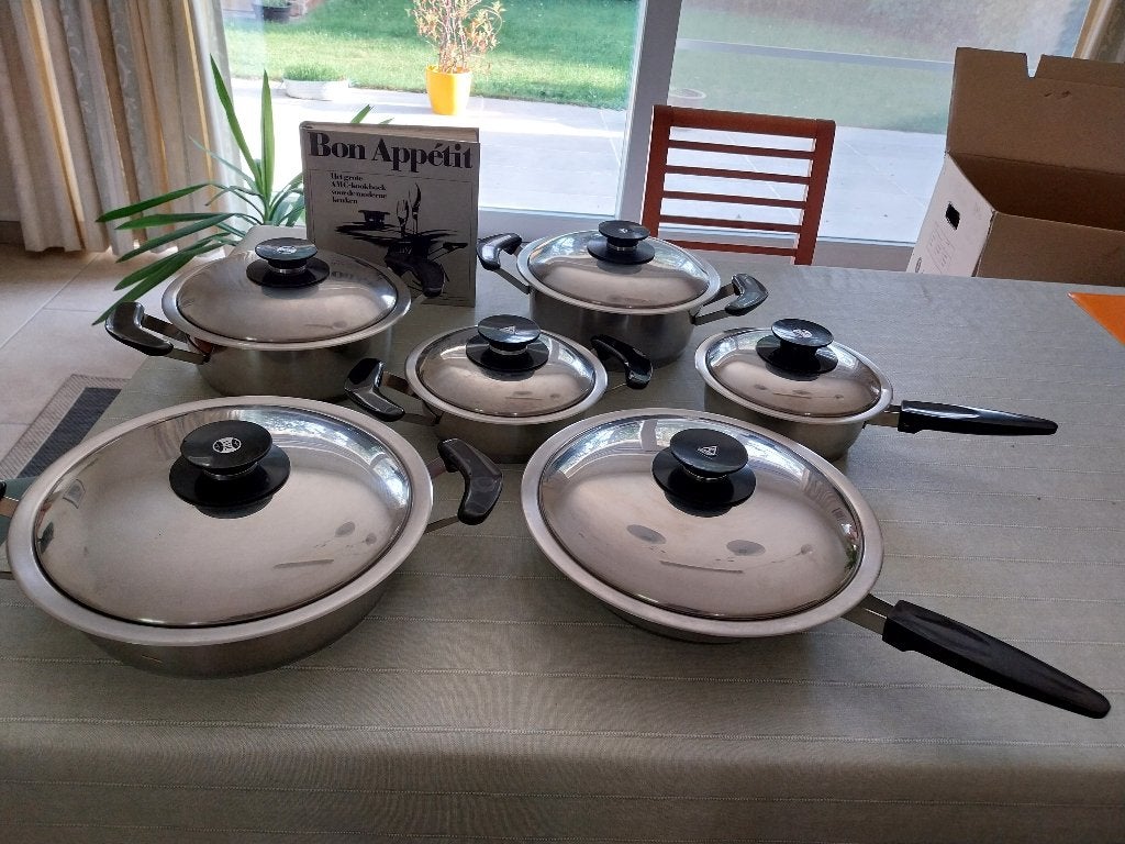 kookpotten, Ophalen, Inox, Gebruikt, Pannenset