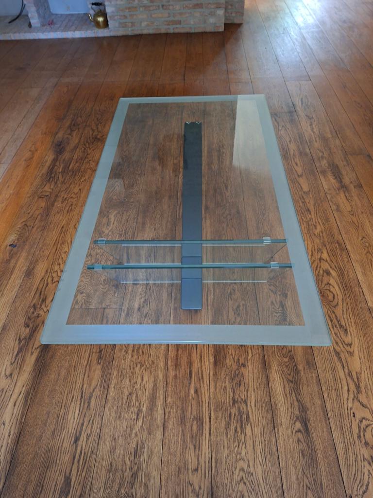 Design glazen salontafel, Huis en Inrichting, Tafels | Salontafels, Ophalen