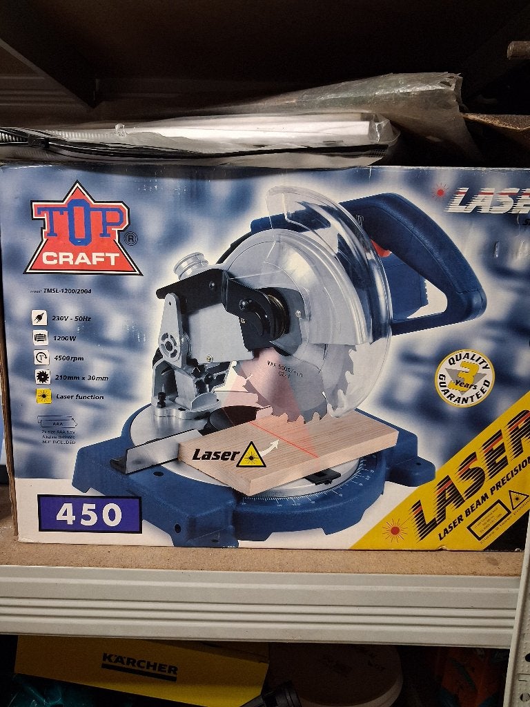 Zaagmachine + pistoolsoldeerbout + behangtafel + toebehoren., Ophalen, Cirkelzaag, Zo goed als nieuw, Top Craft