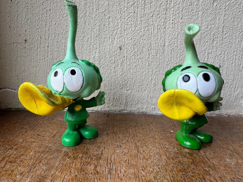 Miniatuur figuur Snorkels - Tooter met toeter / schelp, Ophalen of Verzenden, Gebruikt