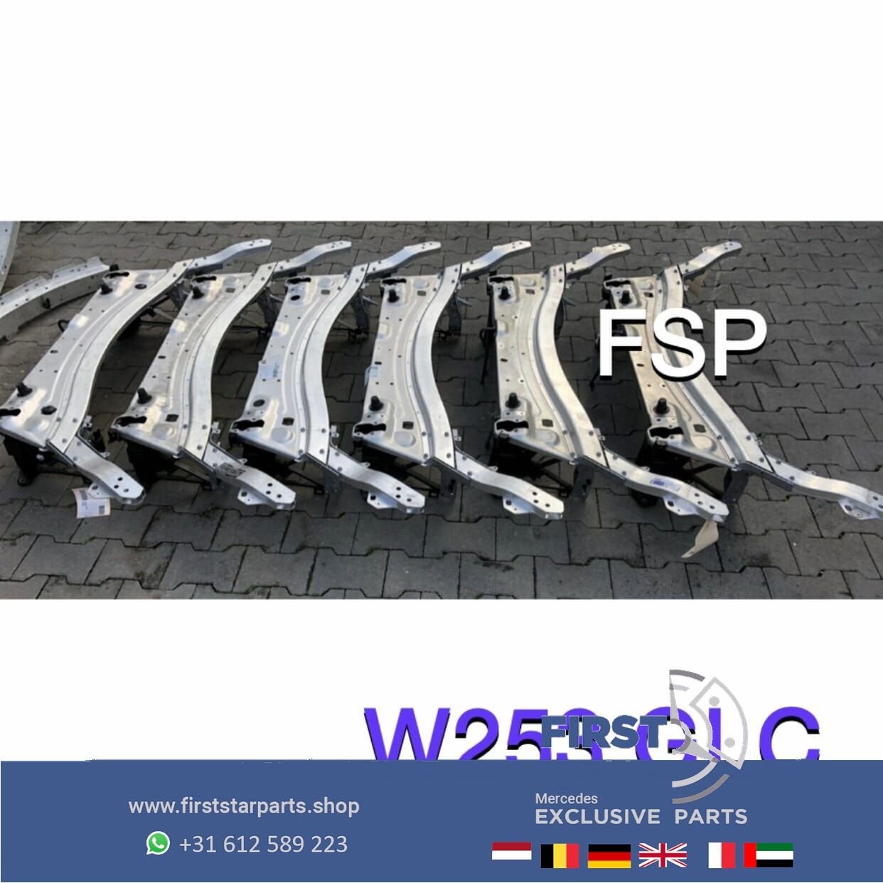 W253 C253 GLC VOORFRONT ALUMINIUM FRONT Mercedes GLC Klasse, Gebruikt, -, Voor, Ophalen of Verzenden
