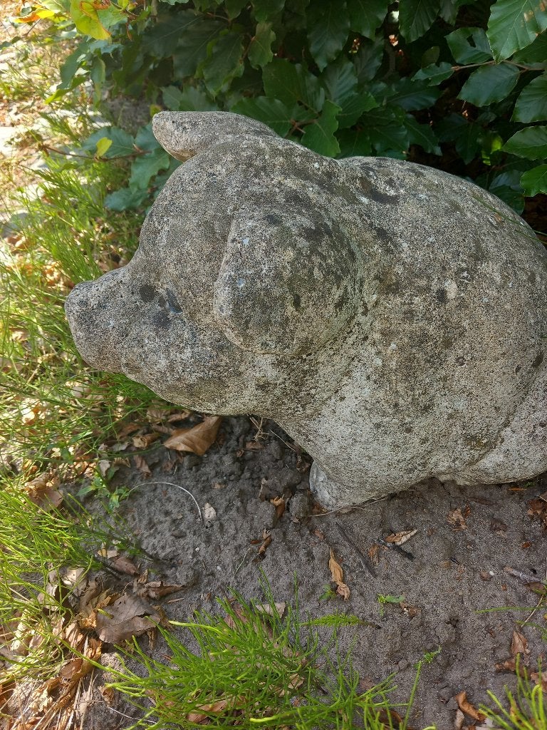 statue de jardin de cochons, Enlèvement, Comme neuf, Béton, Animal