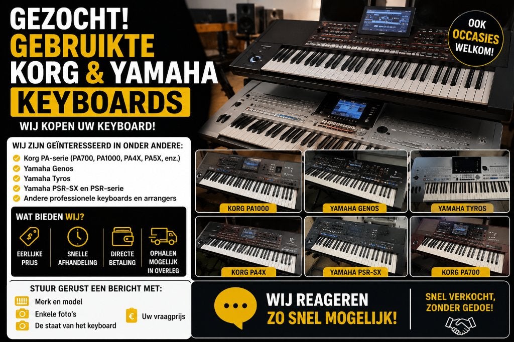 inkoop van  korg Yamaha keyboards, Muziek en Instrumenten, Ophalen, Gebruikt, Korg, Midi-aansluiting