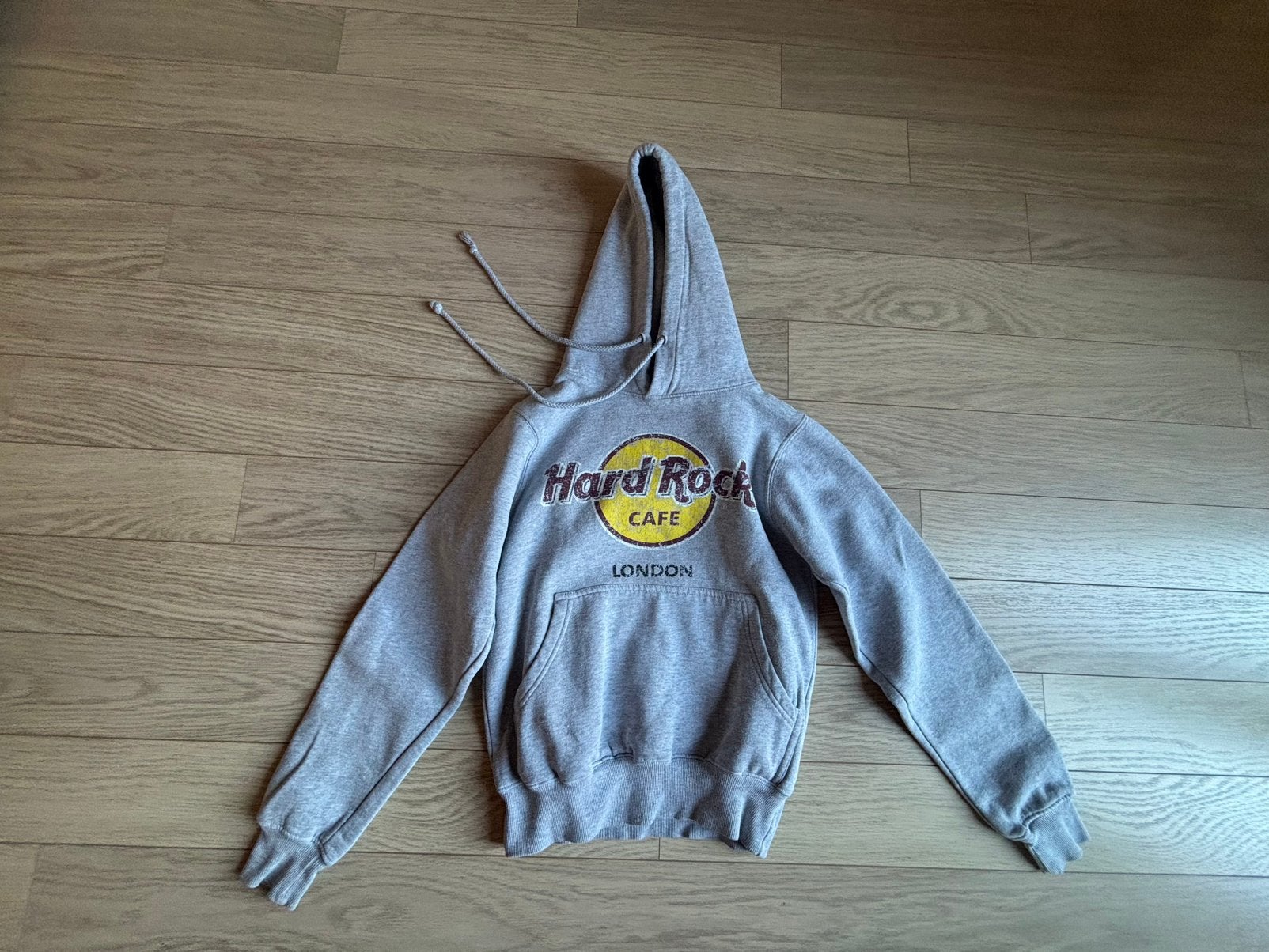Grijze hoodie Hard Rock café, Verzenden, Gedragen, Maat 46 (S) of kleiner, Grijs
