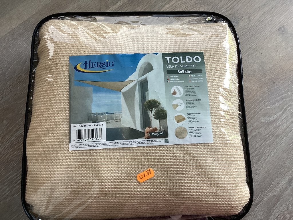 Schaduwdoek, Ophalen, Nieuw