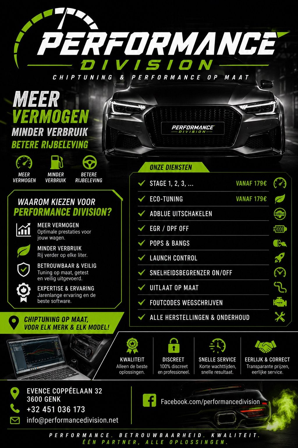Chip Tuning & Garage — Division des performances, Autos : Divers, Tuning & Styling, Enlèvement