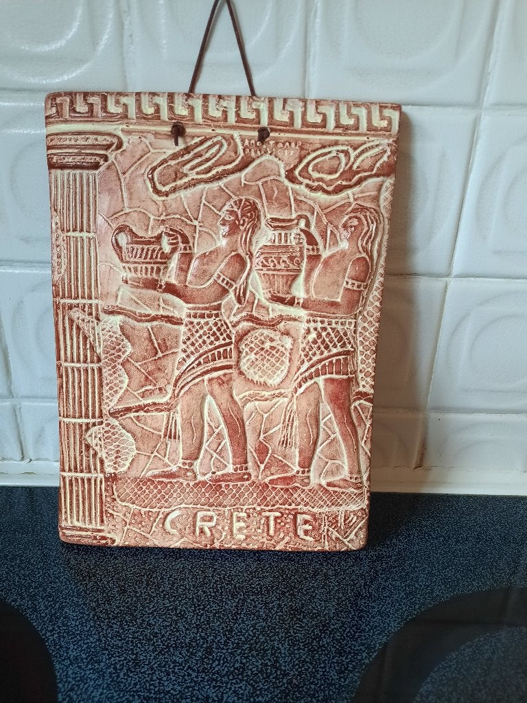 souvenier handgemaakt stenen muurdecoratie van griekenland, Ophalen of Verzenden