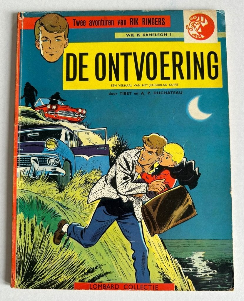 Rik Ringers, De ontvoering / Wie is Kameleon (1e druk 1963), Gelezen, Eén stripboek, Tibet & A.P. Duchâteau, Ophalen of Verzenden