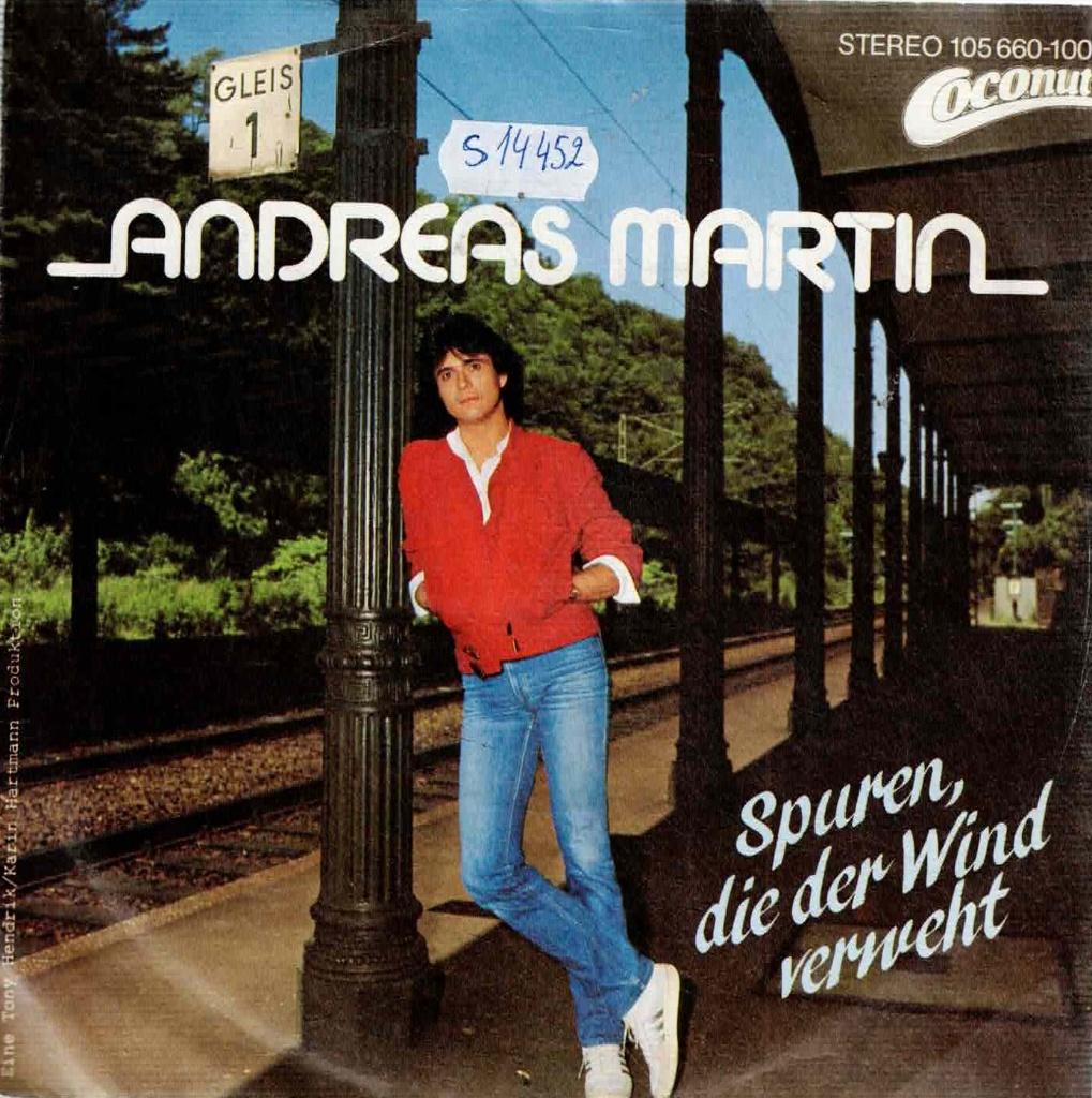 Vinyl, 7"  /  Andreas Martin – Spuren, Die Der Wind Verweht, Ophalen of Verzenden, 1980 - 1989, Overige formaten
