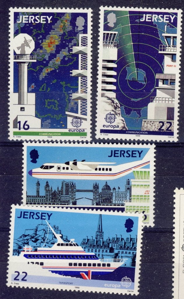 Jersey 1988 - CEPT n 435 - 438 **, Timbres & Monnaies, Envoi, Autres pays, Non oblitéré